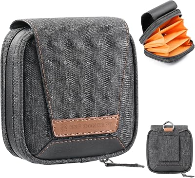 K&F Concept Lens Filter Case Holds 4 Filters Up to 95mm Waterproof Pouch