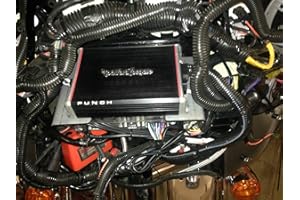 Amplifier Mount kit fits Harley Davidson Wiring Kit and Amplifier Mount fits Batwing Bikes with aftermarket and Stock radios 