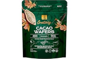 U Organic Dark Chocolate Melting Wafers, Fresh from our Farm - Baking, Dipping, Enrobing, Molding and Glazing (Creations 70% Aromatic, 16 oz)