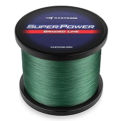 KastKing Superpower Braided Fishing Line, Moss