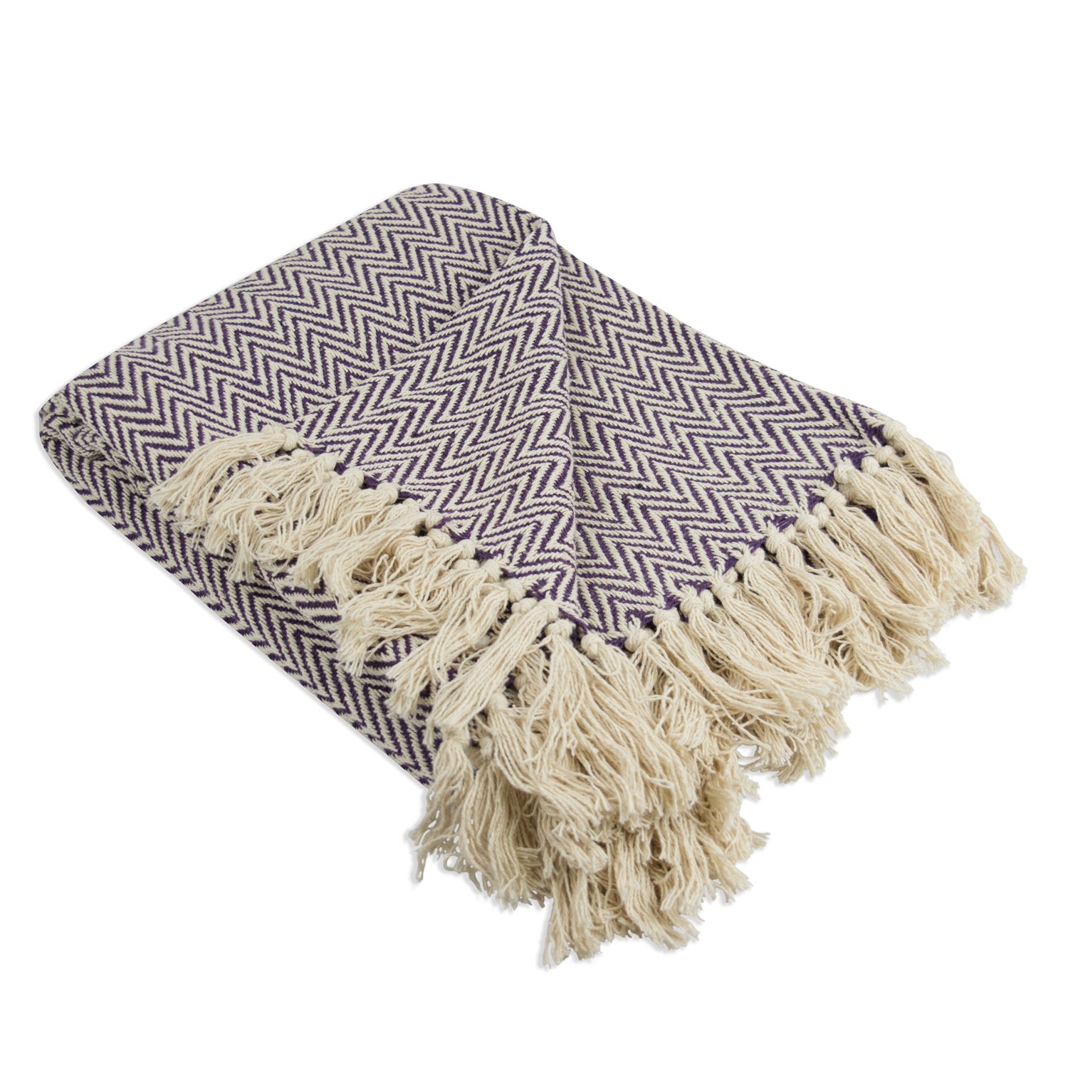 DII Handloomed Cotton, Eggplant, 50x60 โ image 1