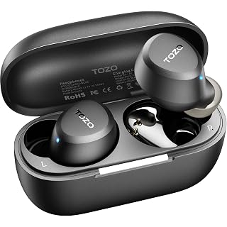 TOZO A1 Wireless Earbuds Bluetooth 5.3 Light Weight in Ear Headphones | IPX5 Waterproof,2 Mics for AI Calls,Immersive Premium