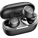 TOZO A1 Wireless Earbuds Bluetooth 5.3 Light Weight in Ear IPX5 Waterproof Headphones 2 Mic for AI Calls, Immersive Premium Sound Bass Headset with Charging Case, 32 Presets EQ Customization via App