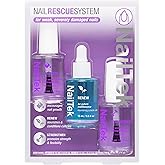 Nail Tek Rescue System – Nail Repair for Damaged Nails, Hydrate, Renew & Strengthen Nails Treatment, Made in Usa, 0.5 Fl Oz Each