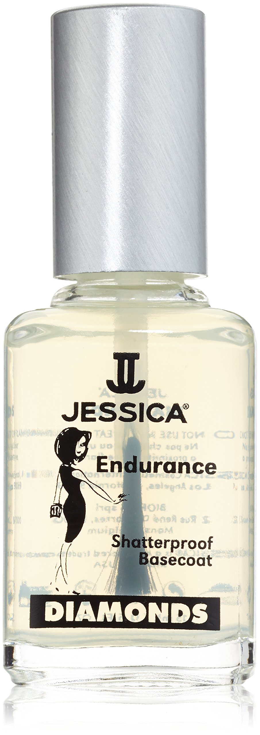 JESSICA Diamonds Endurance Shatterproof Base Coat, 14.8 ml