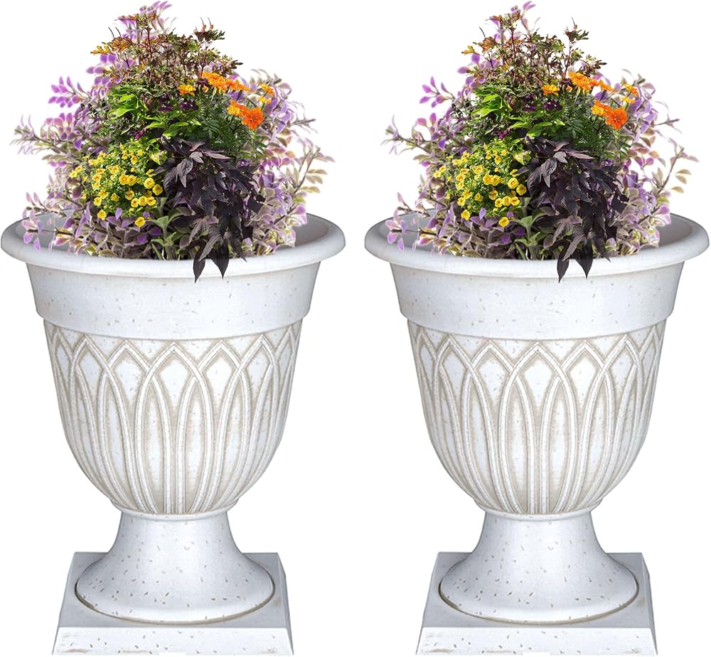 SG Traders Large Tampa Urn Plant Pot Stand 33x39cm Pack of 2