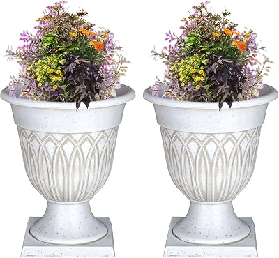 SG Traders Large Tampa Urn Plant Pot Stand 33x39cm Pack of 2