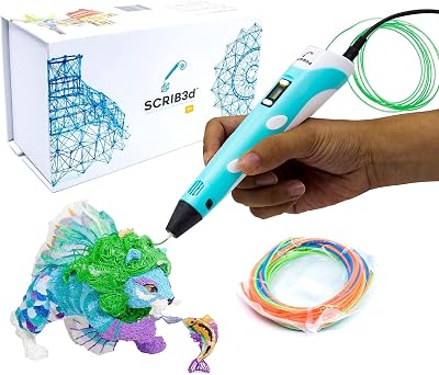 SCRIB3D P1 3D Printing Pen with Display, PLA Starter Pack & Guide
