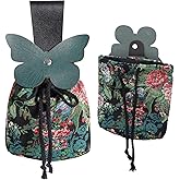 ANINECT Renaissance Belt Pouch Ren Faire Pack Medieval Butterfly Waist Bag Vintage Coin Purse LARP Halloween Accessories (C)
