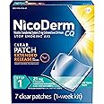 NicoDerm CQ Step 1 Nicotine Patches to Quit Smoking, 21mg, Stop Smoking Aid, 7 Count (1 Week Kit)
