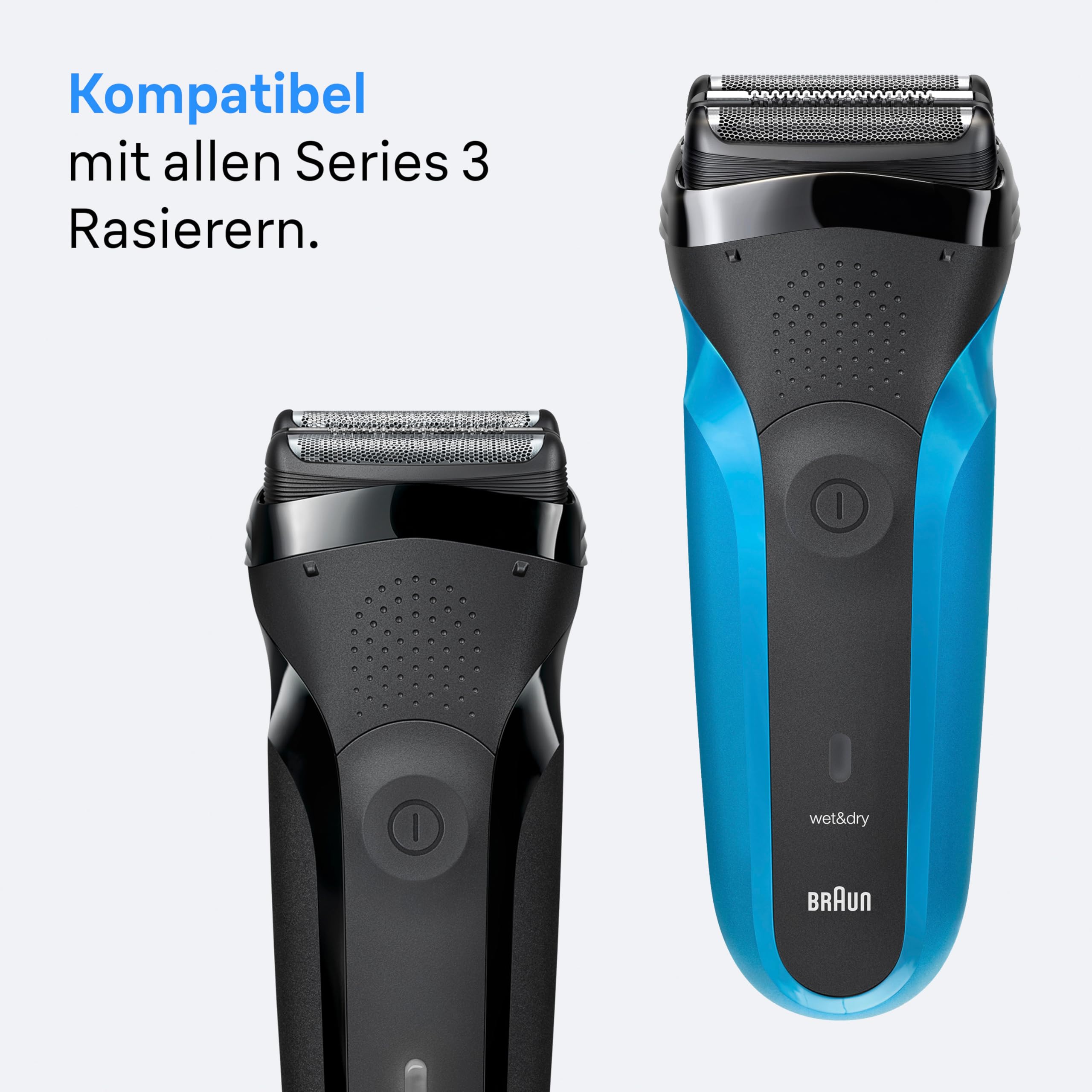 Braun Series 3 Elektrorasierer Scherkopf 21B – ORIGINAL Ersatzscherteil und Rasierer Zubehör – Made in Germany, Kompatibel mit Allen S3-Rasierern – Schwarz 5