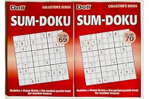 Issue 69 and 70 of The Sum DOKU Sudoku Puzzles from The Dell Collectors Series Penny Press