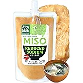 YAMASAN KYOTO UJI Japanese Reduced Sodium Rice Miso, 35% Less Sodium 10.5oz | Same Bold, Umami Flavor, For Miso Soup, Stir-Fried Dishes and More, No MSG, Non-GMO, Vegan, Made in Japan 300g