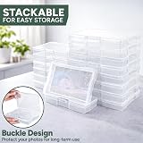 Zuvo Photo Storage Box 16 Cases Removable Dividers for 6x4 Photos view 8
