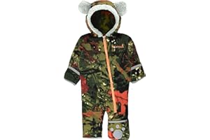 Snonook Fleece Baby Jacket - Winter Suit Bunting Bodysuit with Mittens & Footies, Soft Cozy Warm Jumpsuit for Infants