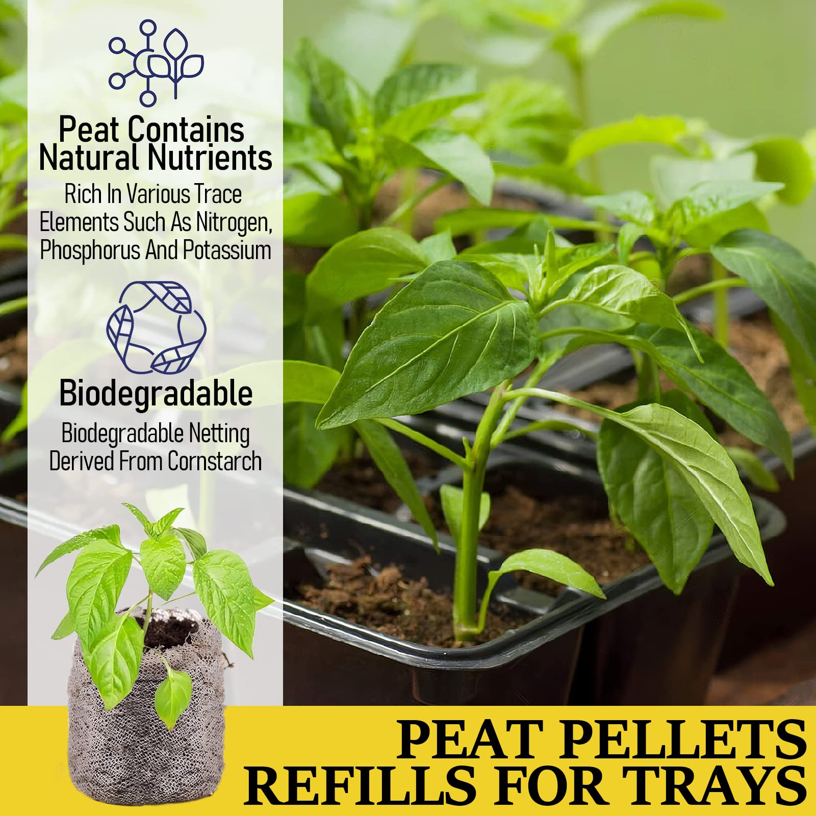 Mua Legigo 100 Pcs 30mm Seed Starter Peat Pellets Pods for Seedlings ...