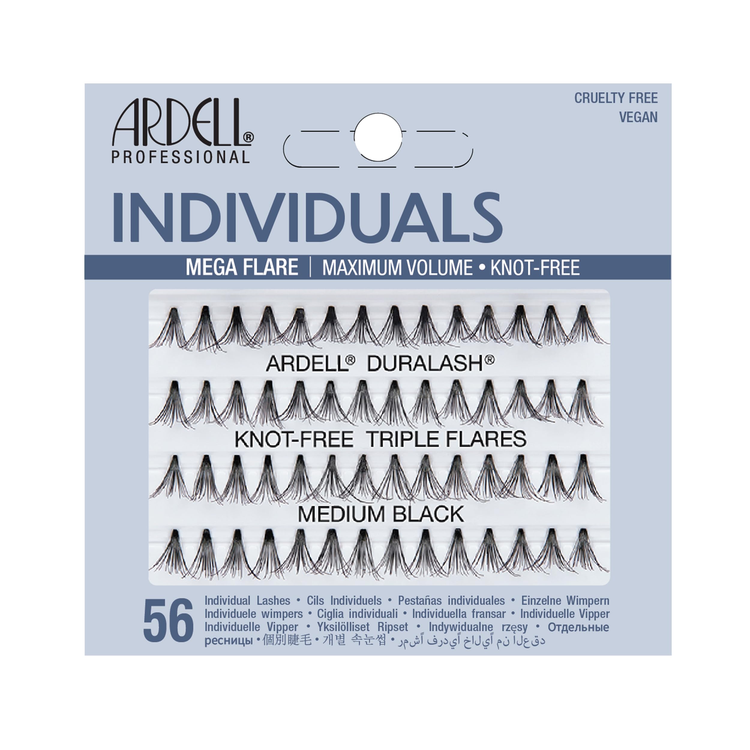 Ardell Mega Knot-Free Individuals, Medium Black