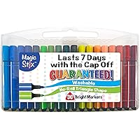 The Pencil Grip Magic Tri Stix, Non-Toxic and Washable Markers For Kids, 36 Assorted Stix Markers, TPG-399