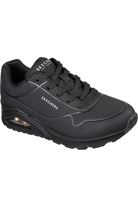 Amazon.com | Skechers Women's Uno-Stand on Air Sneaker, Black/Black, 9 |  Fashion Sneakers