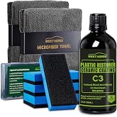 WEST HORSE 90ml Ceramic Plastic Restorer Car Trim Restorer Kit | 12-Month UV Protection, 3 fl oz, Professional Grade