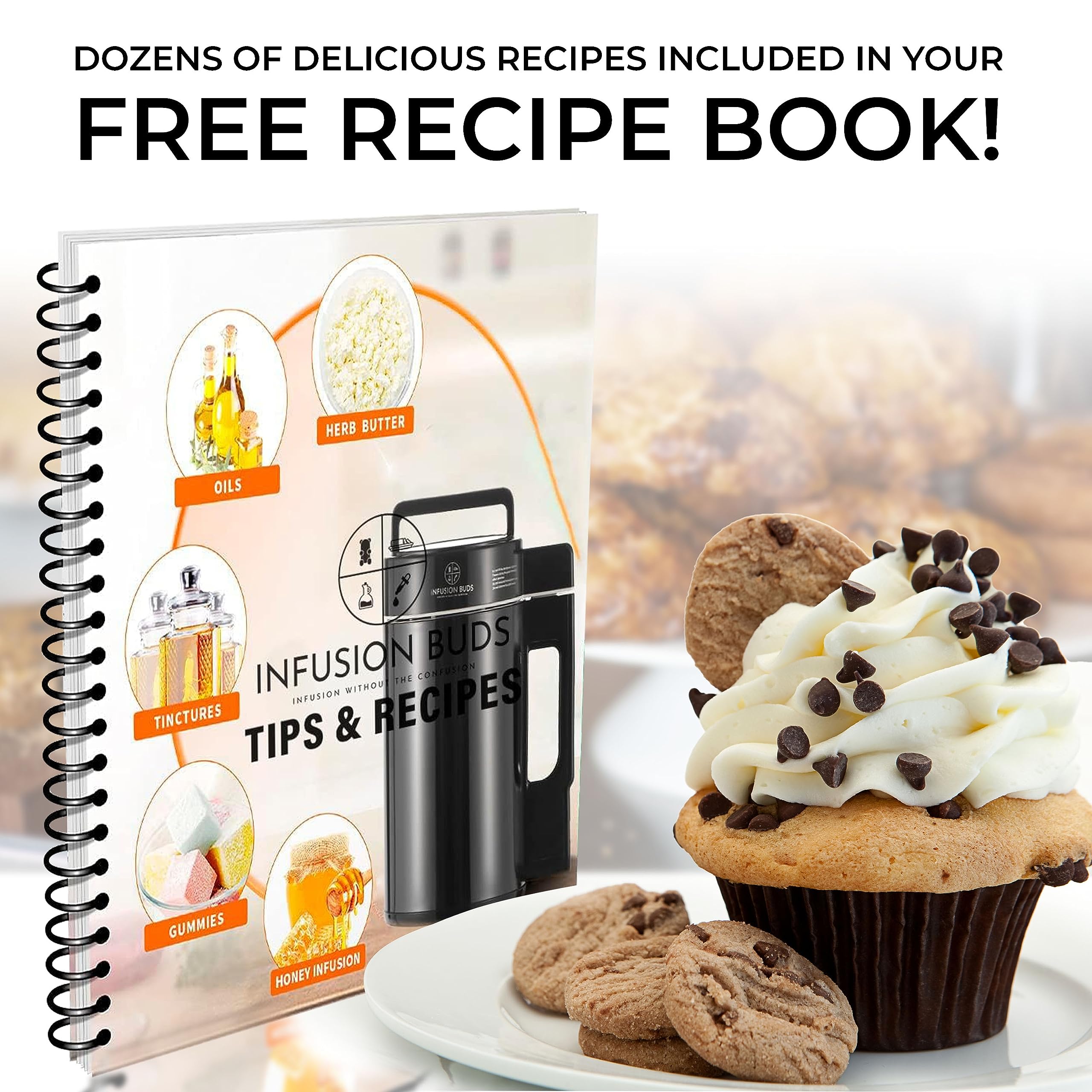 Infusor de mantequilla de brotes de infusión - Máquina para hacer mantequilla a base de hierbas | Máquina infusora de aceite y mantequilla a base de hierbas. Incluye caja Descarb y toneladas de accesorios.