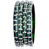 JD'Z COLLECTION Indian Bangles Set For Women Kada Bangle Traditional Bollywood Bangles Wedding Wear Bangle Set Of