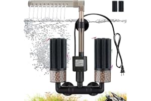 Digoos Electric Aquarium Sponge Filter with Submersible Pump, Ultra Quiet Power Filtration, Bio Media & Dual Sponges, Interna