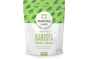 Matcha Love Green Tea Powder Packet, Sweetened, 8 Ounce