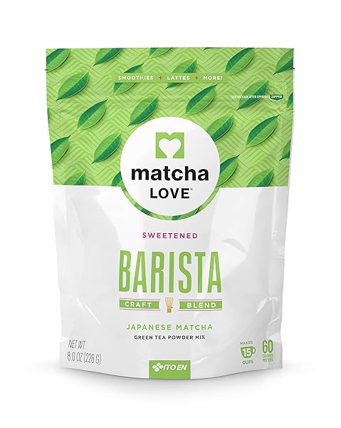 MATCHA LOVE GREEN TEA POWDER PACKET, SWEETENED, 8 OUNCE