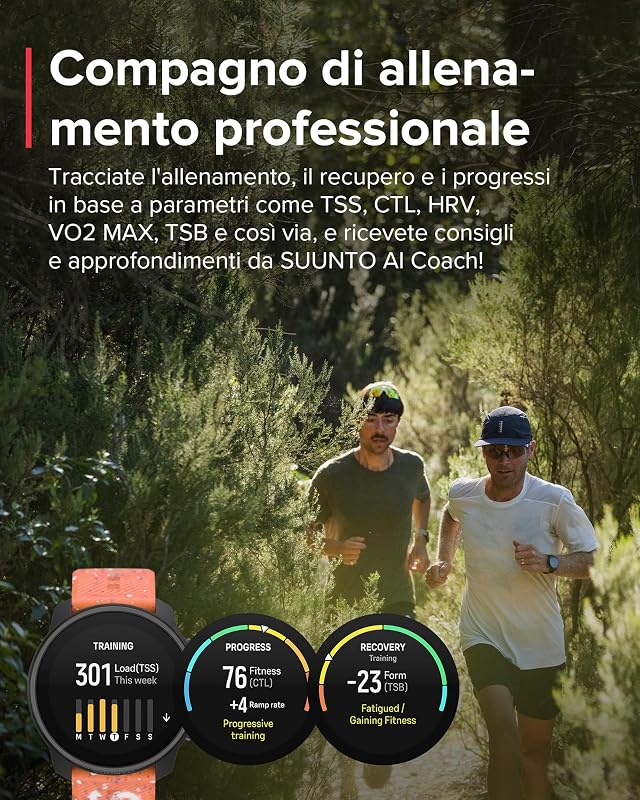 Race S Orologio Sportivo Donne Uomo, GPS Running Activity Tracker, Bi-Band GNSS, Offline Map, AMOLED Touch Schermo, Smartwatch Cardiofrequenzimetro Altimetro, 95+ Sports, Autonomia 13 Giorni