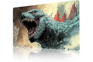 AIRCBC MTG Playmat Non-Slip Rubber Backing Printing Commander Board Game Desk Mat Duel Mat TCG PTCG Playmat 24x14 inches and Free Storage Bags (Godzilla)