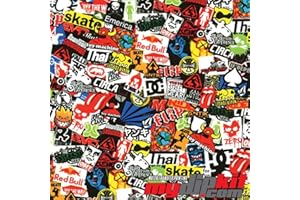 MYDIPKIT Water Transfer Printing Film - Hydrographic Film - Hydro Dipping - Skater Sticker Bomb - LL-125-A