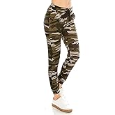 ALWAYS Women Drawstrings Jogger Sweatpants - Super Light Skinny Camo Soft Pockets Pants US M (Tag L/XL)