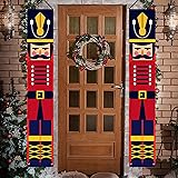 Nutcracker Christmas Banners Front Porch