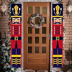 Nutcracker Christmas Banners Front Porch