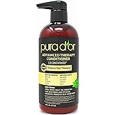 PURA D'OR Advanced Therapy Conditioner (16oz) For Increased Moisture, Strength, Volume & Texture, No Sulfates, Contains Argan Oil & Biotin, All Hair Types, Men & Women (Packaging May Vary)