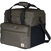Carhartt Thick Foam Fully Insulated Cold Front Coolers, Premium Ice Retention, Durable Water Resistant Material W/Front Zippered Pocket