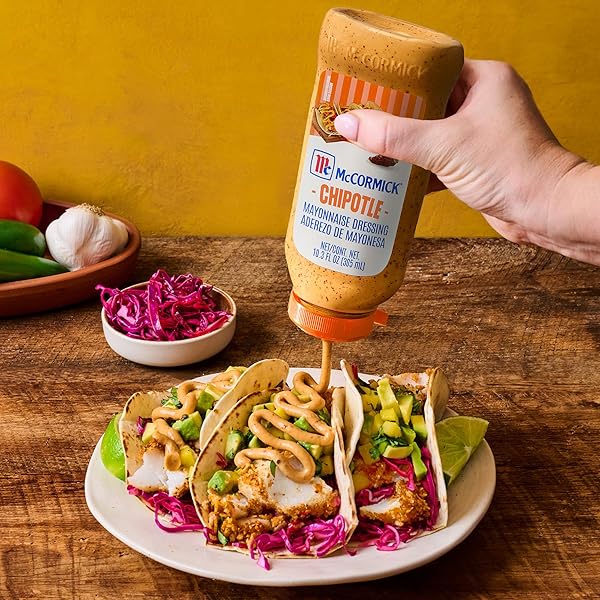 MCCORMICK CHIPOTLE MAYONNAISE DRESSING, 10.3 FL OZ