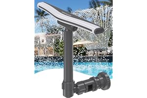 POOLHACKER Pool Fountains - Adjustable Whale Tail Waterfall Wide Width Sprinkler Fountain for Relaxation & Cooling, Above & In-ground Pools, SPA Accessories