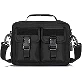 HUNTVP Tactical Messenger Bag Multifunction Nylon Shoulder Briefcase Handbags with USB Port