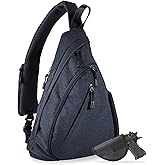 JESSIE & JAMES Peyton Crossbody Sling Backpack Concealed Carry Purse For Women Men Outdoor Chest Bag Shoulder Backpack