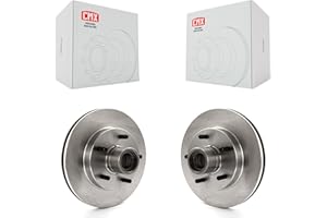 CMX Front Disc Brake Rotors And Hub Assembly Pair Replacement For Chevrolet S10 GMC Sonoma Blazer Jimmy Isuzu Hombre S15 K8-1