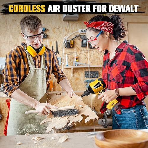 LIVOWALNY Cordless Dust Blower Compatible with Dewalt 20V Battery