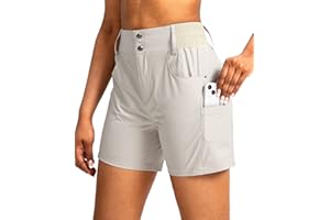 Viodia Women's 5" Hiking Golf Shorts with Pockets High Waist Stretch Cargo Short Shorts for Women Casual Summer
