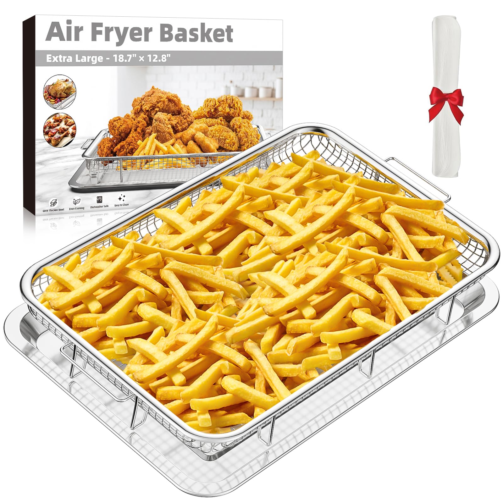 Air Fryer Basket for Oven,Extra Large 18.8" x