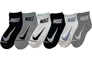 Nike Little Boy Cushioned Quarter Socks 6 Pack
