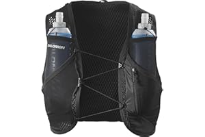 Salomon Unisex Active Skin 8, Hydration & Storage Vest with 500ml Flasks Included