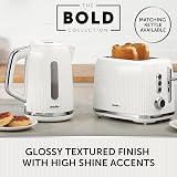 Breville Bold 2 Slice Toaster White Silver Chrome VTR037 High Lift Wide Slots view 6