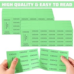 Kosiz 1000 Sheets 25 Bid Raffle Ticket Sheets