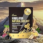 VivoNu Shilajit for Men & Women Gummies | 4000mg High Potency 10-in-1 Formula with Pure Himalayan Shilajit, Ashwagandha, and 75% Fulvic Acid | Sugar-Free Vegan, 85+ Trace Minerals